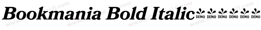 Bookmania Bold Italic字体转换